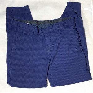 HUGO BOSS Blue Checked Dress Pants